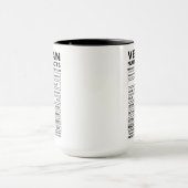Veteran Nutritional Facts | Militärische Anerkennu Tasse (Zentrum)