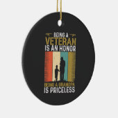 Veteran Opa Keramik Ornament (Rechts)