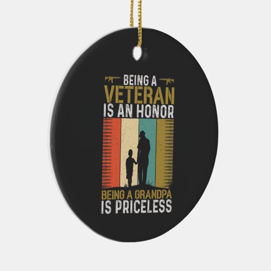 Veteran Opa Keramik Ornament (Rechts)