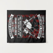 Veteran Opa Wandteppich (Vorderseite (Horizontal))