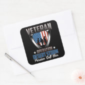 Veteran Operation Desert Storm Persian Gulf War Quadratischer Aufkleber (Umschlag)