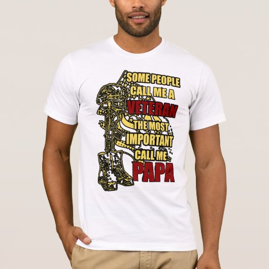 Veteran Papa T-Shirt (Vorderseite)
