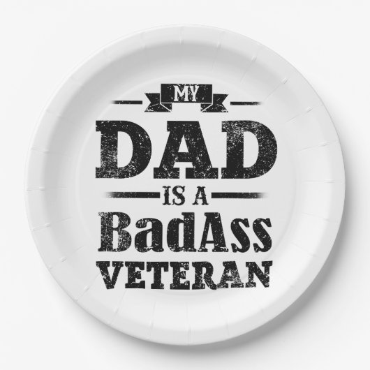 Veteran Pappteller (Vorderseite)