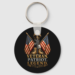 Veteran Patriot Legende Amerikanische Flagge 250 J Schlüsselanhänger