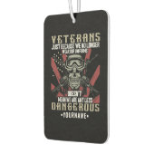 Veteran Patriotic USA Funny Humor Autolufterfrischer (Links)