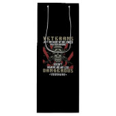 Veteran Patriotic USA Funny Humor Geschenktüte Für Weinflaschen (Vorderseite)