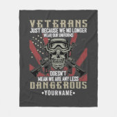 Veteran Patriotic USA Funny Spaß Fleecedecke (Vorderseite)