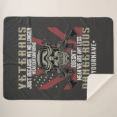 Veteran Patriotic USA Funny Spaß Sherpadecke (Vorderseite (Horizontal))