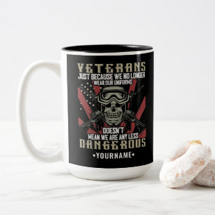 Veteran Patriotic USA Funny Spaß Zweifarbige Tasse