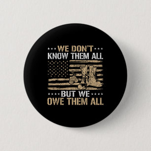 Veteran Patriotic Veteran US Flag 4. Juli Veterane Button
