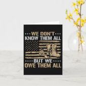 Veteran Patriotic Veteran US Flag 4. Juli Veterane Karte (Gelbe Blume)