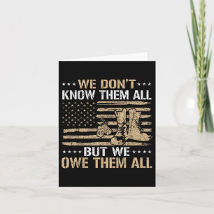 Veteran Patriotic Veteran US Flag 4. Juli Veterane Karte