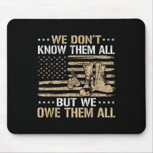 Veteran Patriotic Veteran US Flag 4. Juli Veterane Mousepad