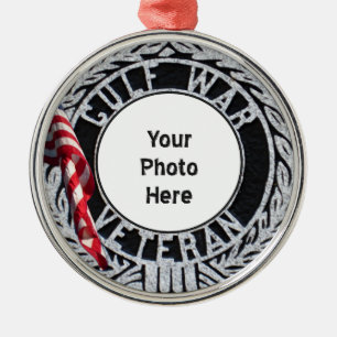 Veteran Persian Gulf War Round Ornament Aus Metall