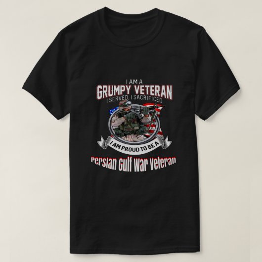 Veteran Persischer Golfkrieg I ist ein grausamer V T-Shirt (Design vorne)