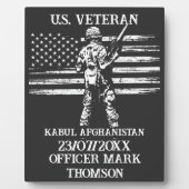 Veteran personalisierbares Geschenk Sondermilitäri Fotoplatte (Vorderseite)