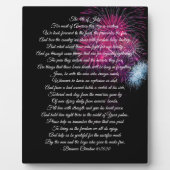 Veteran Poem Fotoplatte (Vorderseite)