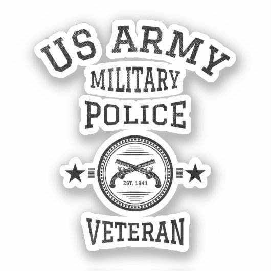 Veteran-Polizeibeamte Aufkleber (Vorderseite)
