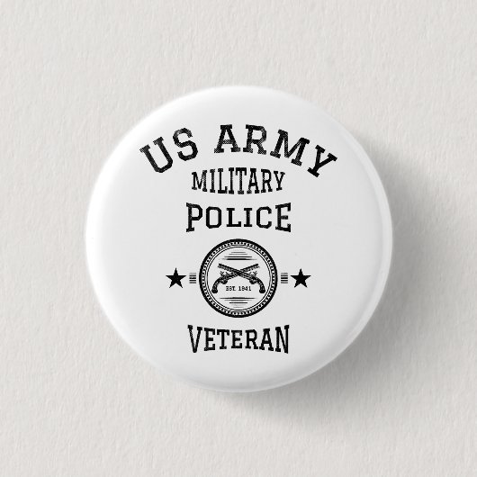 Veteran-Polizeibeamte Button (Vorderseite)