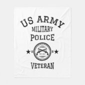 Veteran-Polizeibeamte Fleecedecke (Vorderseite)