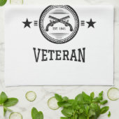 Veteran-Polizeibeamte Geschirrtuch (Gefaltet)