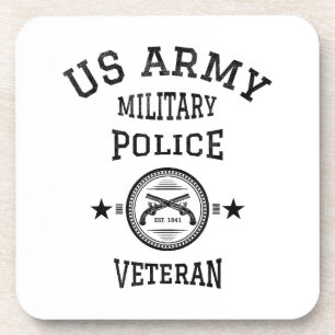 Veteran-Polizeibeamte Getränkeuntersetzer