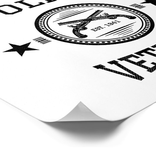 Veteran-Polizeibeamte Poster (Ecke)