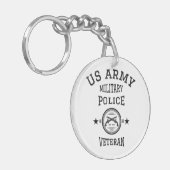 Veteran-Polizeibeamte Schlüsselanhänger (Vorderseite links)