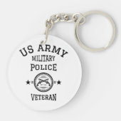 Veteran-Polizeibeamte Schlüsselanhänger (Rückseite)