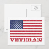 Veteran Postkarte (Vorne/Hinten)