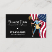 Veteran Reinigungsservice Berufliche häusliche Ver Visitenkarte (Vorderseite)