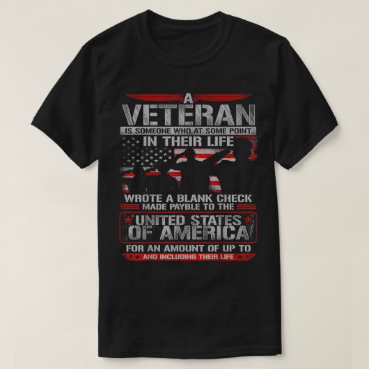 Veteran schrieb leerer Karo für den Gun-Enthusiast T-Shirt (Design vorne)