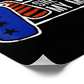 Veteran She's My Mama USA Flag Proud American Vete Poster (Ecke)