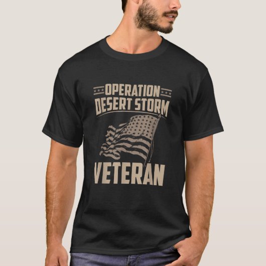 Veteran Shirt Operation Wüste Sturm T-Shirts Männe (Vorderseite)