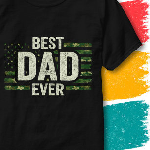 Veteran Soldat Militär-Vater Camo Bester Vater All T-Shirt
