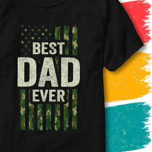 Veteran Soldat Militär Vater Camo Bester Vater All T-Shirt