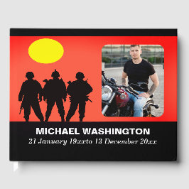 Veteran Soldiers Celebration of Life Gast Book Gästebuch