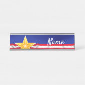 Veteran Star Schreibtischnamensplakette (Vorderseite )