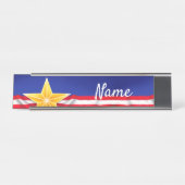 Veteran Star Schreibtischnamensplakette (Vorderseite )