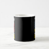 Veteran steht mit der Ukraine - Patriotische ameri Kaffeetasse (Mittel)