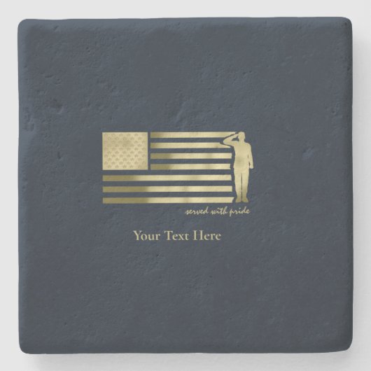 Veteran Steinuntersetzer (Vorderseite)