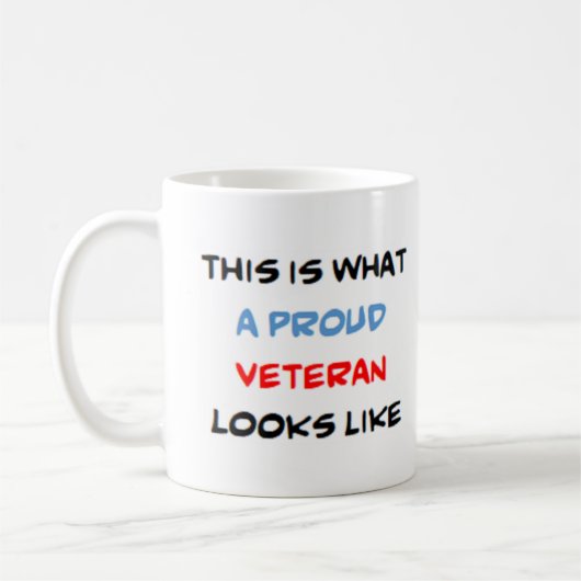 veteran, stolz kaffeetasse (Links)