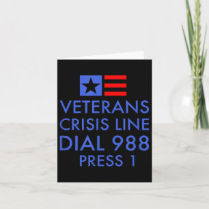 Veteran Suicide Awareness - 988 Shirt - Suizid Karte