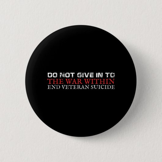 Veteran Suicide Awareness Button (Vorderseite)