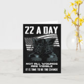 Veteran Suicide Awareness Karte (Gelbe Blume)