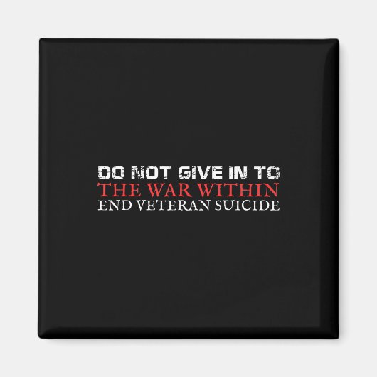 Veteran Suicide Awareness Magnet (Vorne)