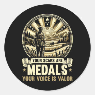 Veteran Suicide Awareness Mental Health Military S Runder Aufkleber