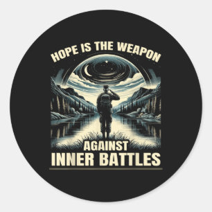 Veteran Suicide Awareness Mental Health Military S Runder Aufkleber