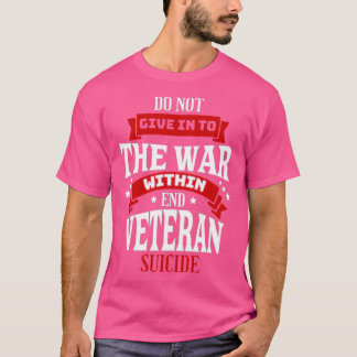 Veteran Suicide Bewusstsein 22 Militärischer Selbs T-Shirt