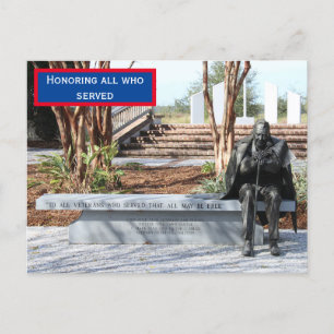 Veteran-Tag-Postkarte Postkarte
